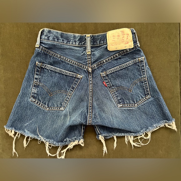 Vintage Big E Levi 501 Cut Off Denim Shorts